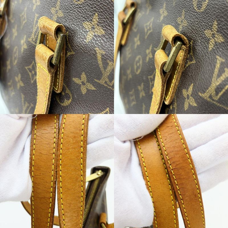 Louis Vuitton Tote Bag Cabas Piano Monogram Leather Brown Shoulder Bag