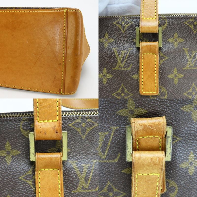 Louis Vuitton Tote Bag Cabas Piano Monogram Leather Brown Shoulder Bag
