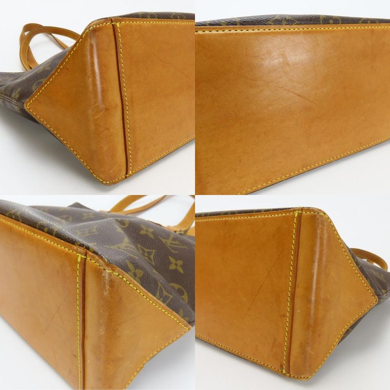 Louis Vuitton Tote Bag Cabas Piano Monogram Leather Brown Shoulder Bag