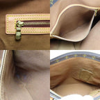 Louis Vuitton Tote Bag Cabas Mezzo Monogram Leather Brown Shoulder Bag