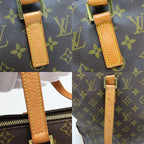 Louis Vuitton Tote Bag Cabas Mezzo Monogram Leather Brown Shoulder Bag