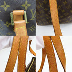 Louis Vuitton Tote Bag Cabas Mezzo Monogram Leather Brown Shoulder Bag