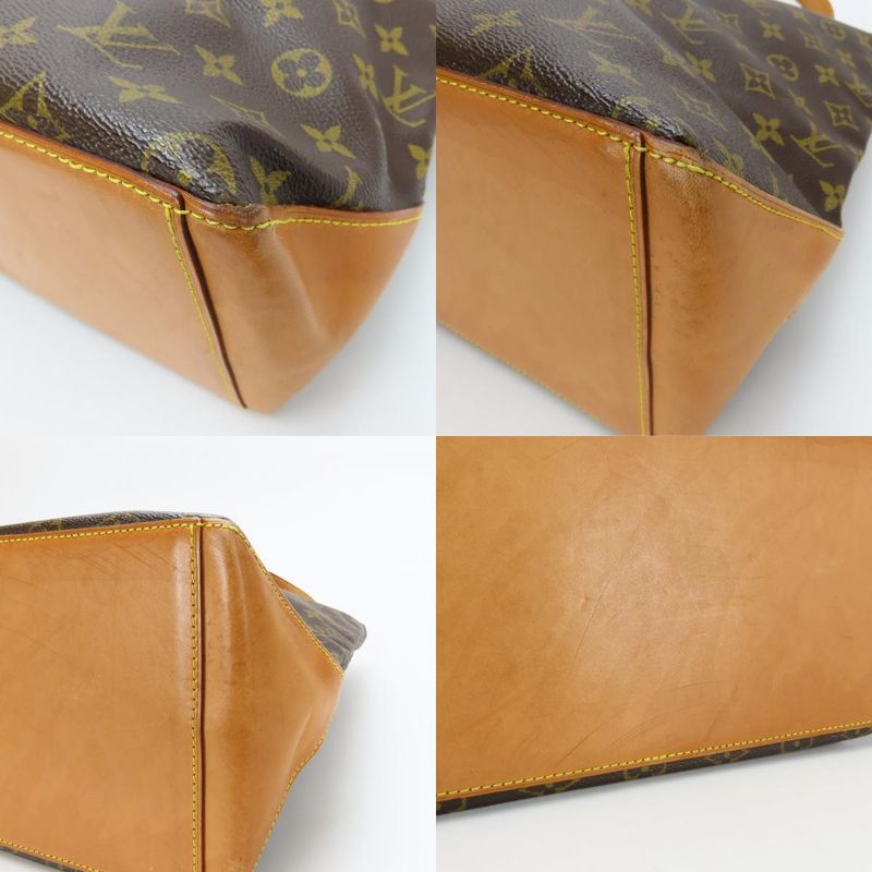 Louis Vuitton Tote Bag Cabas Mezzo Monogram Leather Brown Shoulder — view 4