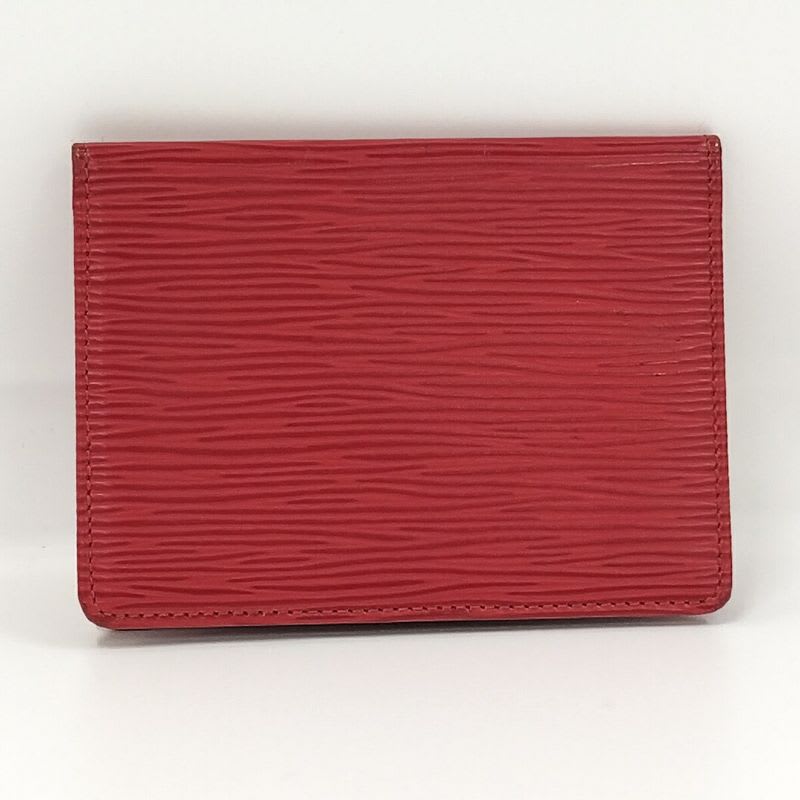 Louis Vuitton Porto 2 Cult Vertical Pass Case Epi Castilian Red — view 4