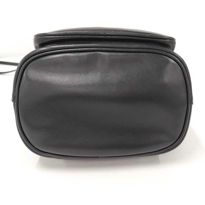 Prada Duet Drawstring Shoulder Bag Leather Black 1 Bh038