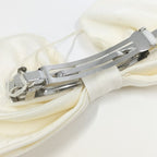 Chanel Barrette Ribbon Coco Mark White — view 5