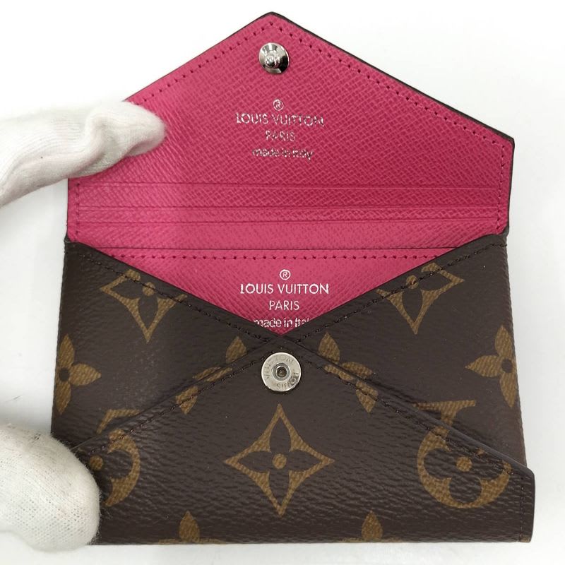 Louis Vuitton Card Case Holder Kirigami Monogram Pondicherry Pink — view 8