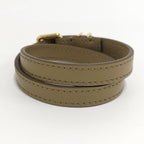 Celine Les Cuirs Bracelet Double Leather Khaki — view 4