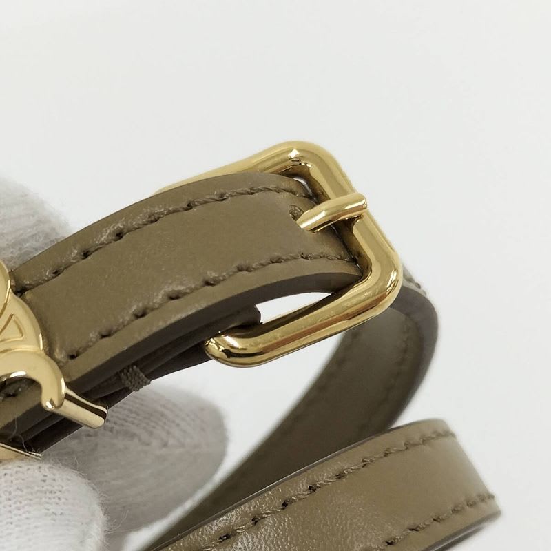 Celine Les Cuirs Bracelet Double Leather Khaki — view 7