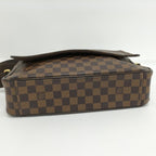 Louis Vuitton Shelton MM Shoulder Bag Damier Ebene