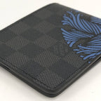 Louis Vuitton Portefeuille Leather Under Bifold Wallet Damier Graphite — view 6