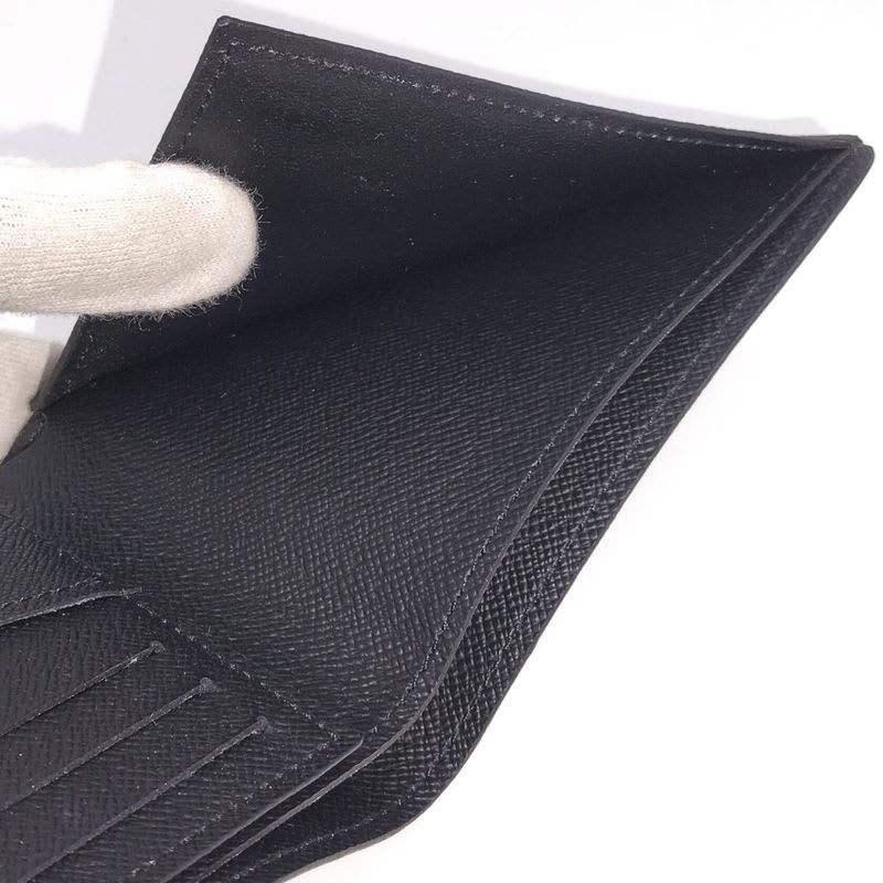 Louis Vuitton Portefeuille Leather Under Bifold Wallet Damier Graphite — view 9