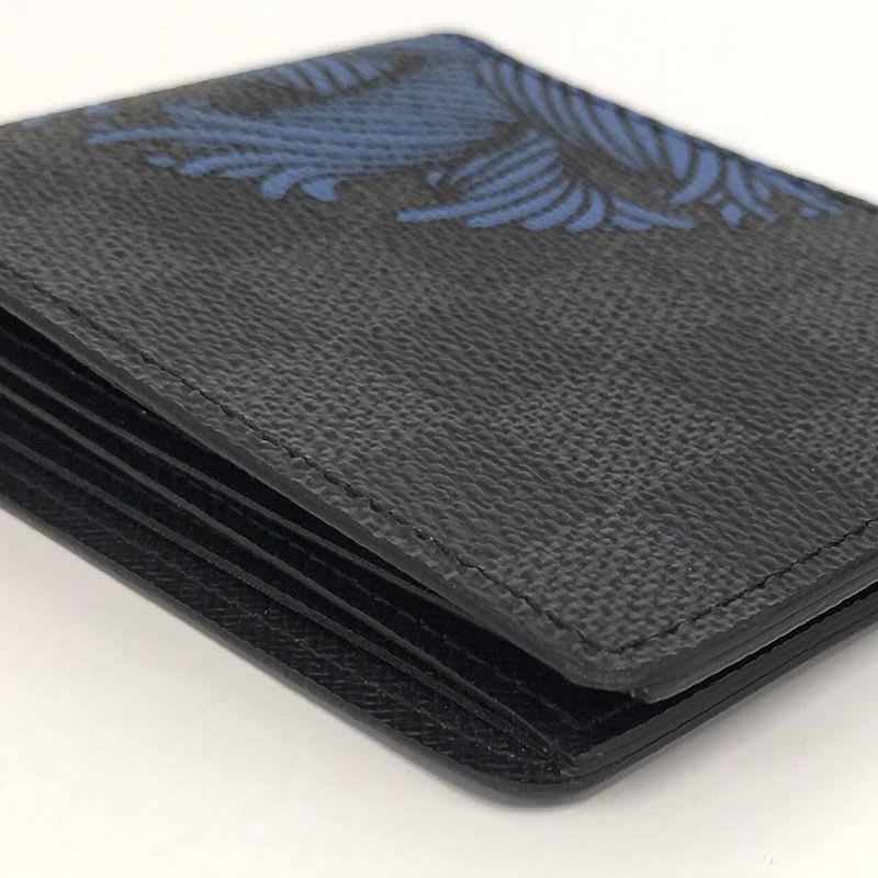 Louis Vuitton Portefeuille Leather Under Bifold Wallet Damier Graphite — view 7