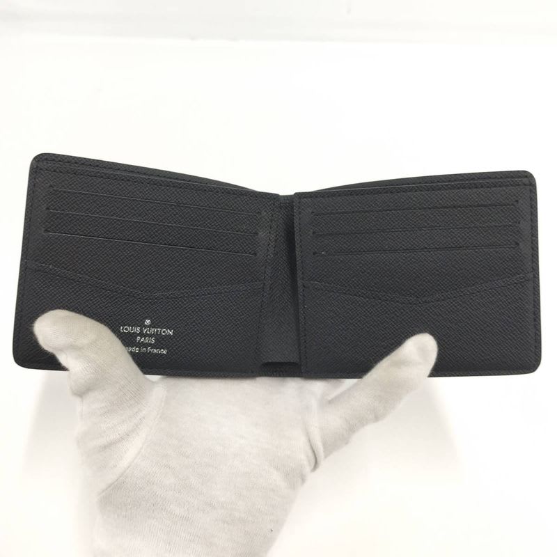 Louis Vuitton Portefeuille Leather Under Bifold Wallet Damier Graphite — view 2
