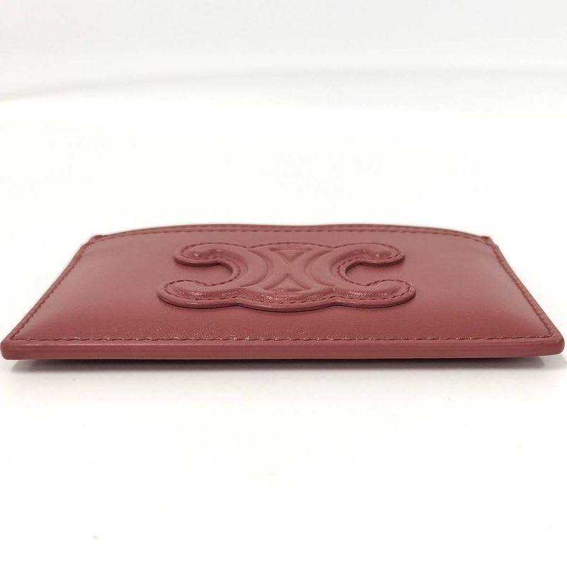Celine Card Case Triomphe Leather Pink — view 8