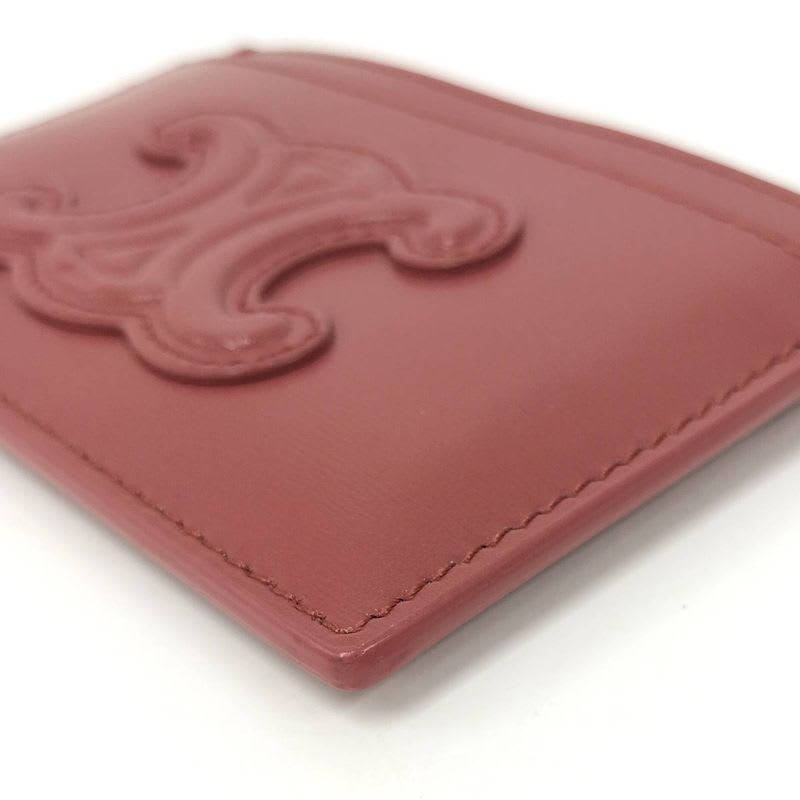 Celine Card Case Triomphe Leather Pink — view 5