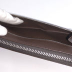 Prada Round Zipper Long Wallet Leather Brown 2 Ml220 — view 9
