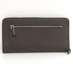 Prada Round Zipper Long Wallet Leather Brown 2 Ml220 — view 3