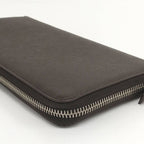 Prada Round Zipper Long Wallet Leather Brown 2 Ml220 — view 4