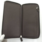 Prada Round Zipper Long Wallet Leather Brown 2 Ml220 — view 2