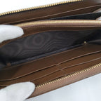 Gucci Round Zipper Long Wallet Horsebit Brown — view 8
