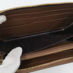 Gucci Round Zipper Long Wallet Horsebit Brown — view 7