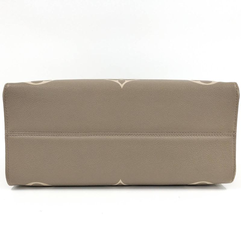 Louis Vuitton On The Go MM 2-Way Handbag Bicolor Monogram Empreinte Tourterelle