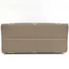 Louis Vuitton On The Go MM 2-Way Handbag Bicolor Monogram Empreinte Tourterelle