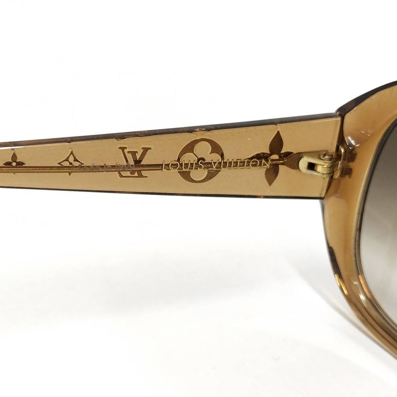 Louis Vuitton Sunglasses Logo Temple 5915 140 Cell Frame Brown Z0460 — view 5