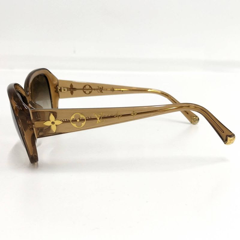 Louis Vuitton Sunglasses Logo Temple 5915 140 Cell Frame Brown Z0460 — view 2