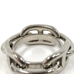Hermes Chaine D'ancre Scarf Ring Plated Silver — view 4