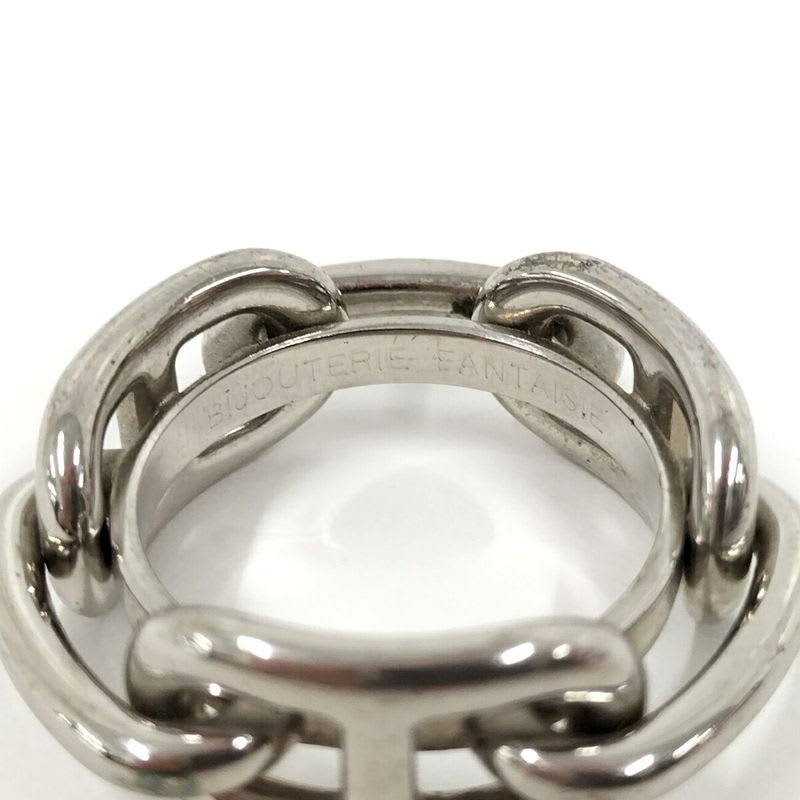 Hermes Chaine D'ancre Scarf Ring Plated Silver — view 5