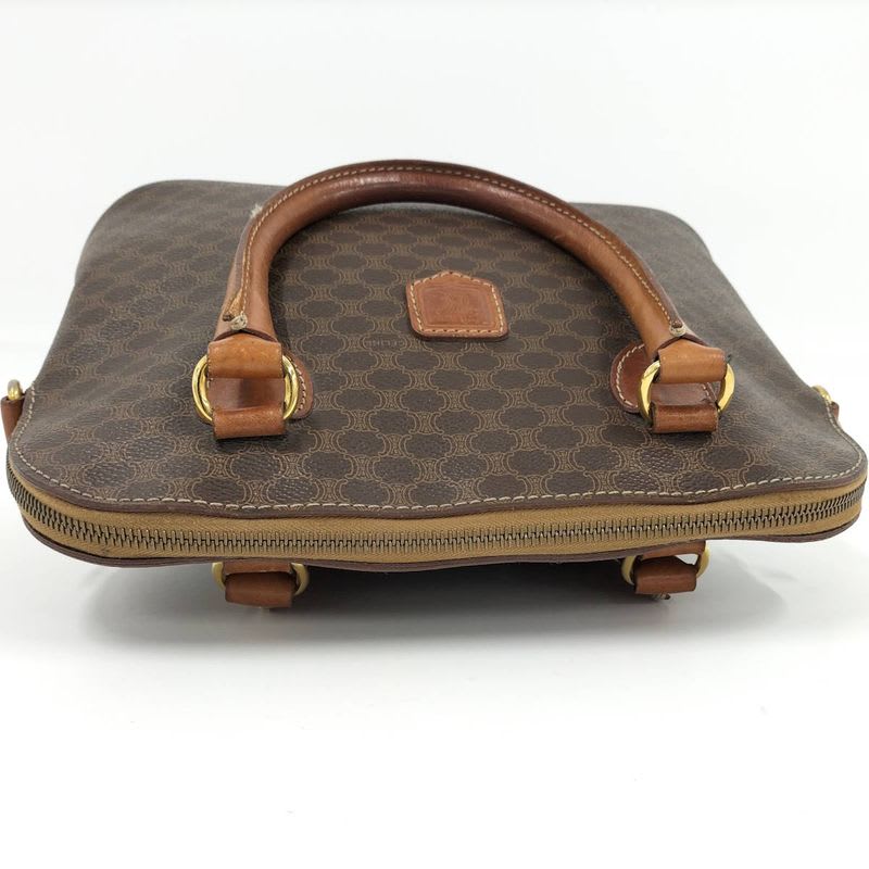 Celine Handbag Macadam Leather Brown — view 9