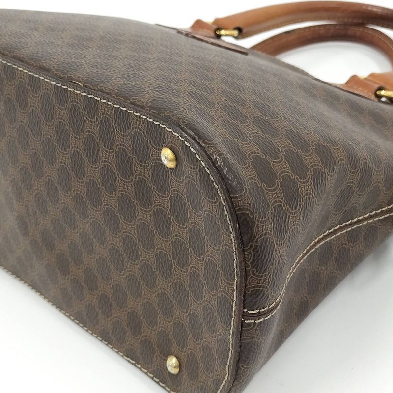 Celine Handbag Macadam Leather Brown — view 4