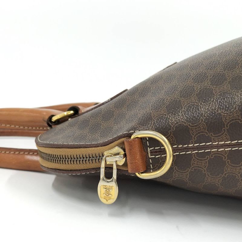 Celine Handbag Macadam Leather Brown — view 8