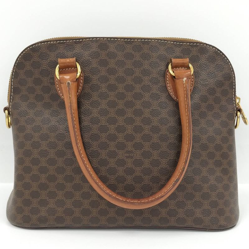 Celine Handbag Macadam Leather Brown — view 3