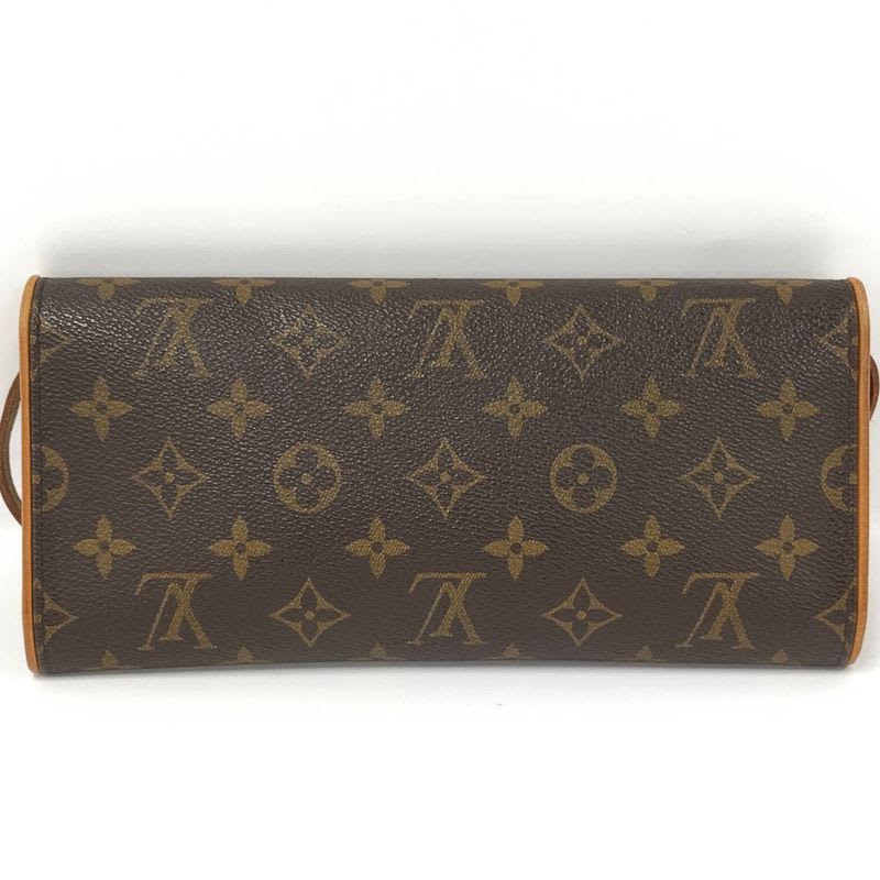 Louis Vuitton Pochette Twin GM Shoulder Bag Monogram Brown — view 3
