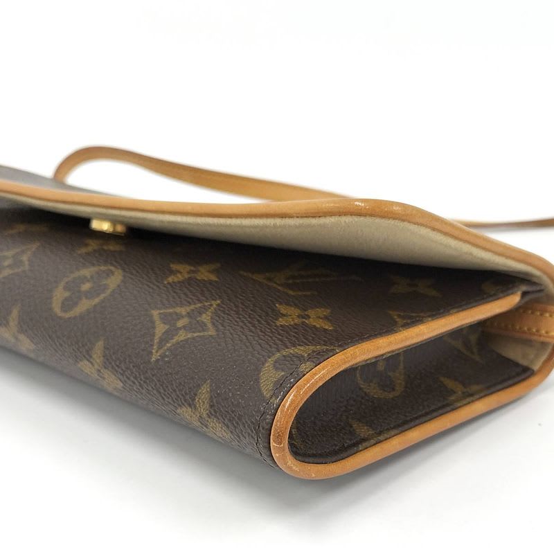 Louis Vuitton Pochette Twin GM Shoulder Bag Monogram Brown — view 4