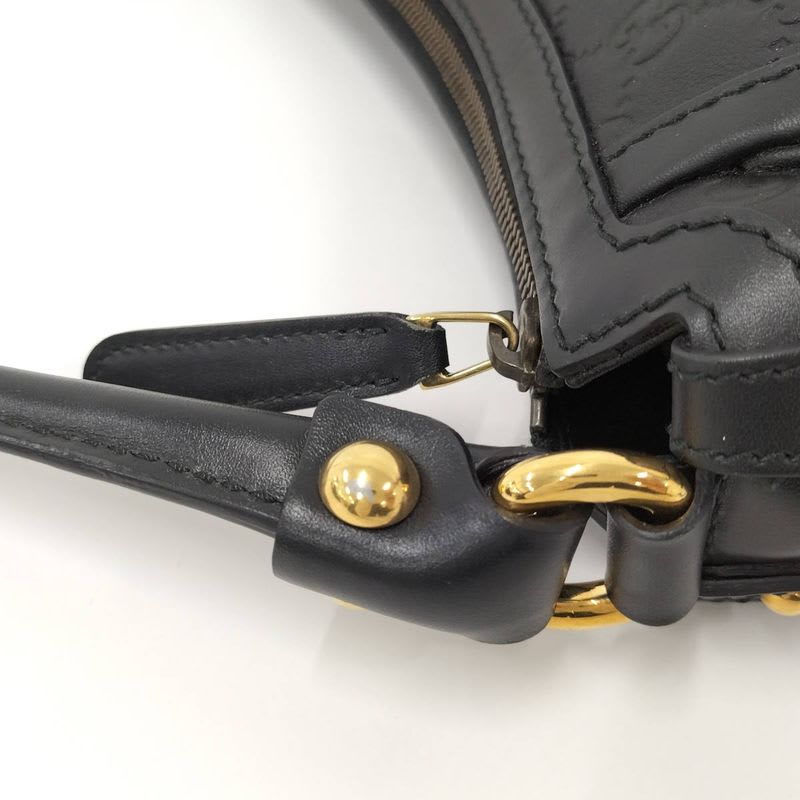 Gucci Guccissima Scarlet Shoulder Bag Leather Black — view 7