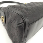 Gucci Guccissima Scarlet Shoulder Bag Leather Black — view 4