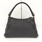 Gucci Guccissima Scarlet Shoulder Bag Leather Black — view 3