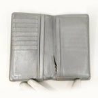 Chanel Camellia Embossed Bifold Long Wallet Leather Black — view 2