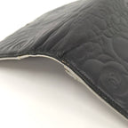 Chanel Camellia Embossed Bifold Long Wallet Leather Black — view 5
