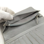 Chanel Camellia Embossed Bifold Long Wallet Leather Black — view 8