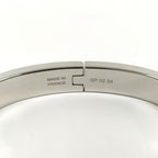 Hermes Mini Click Kelly Bangle Plated Silver — view 8