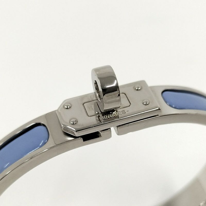 Hermes Mini Click Kelly Bangle Plated Silver — view 6