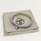Hermes Mini Click Kelly Bangle Plated Silver — view 9