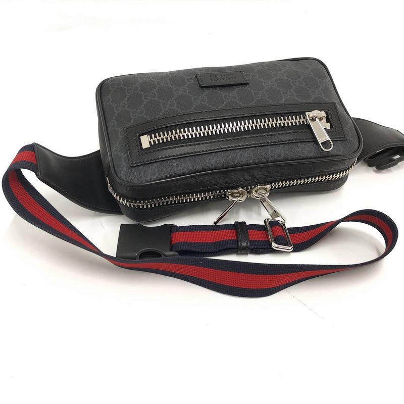 Gucci Body Bag GG Supreme Leather Black — view 7