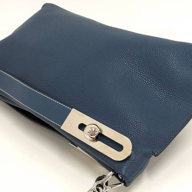 Loewe Missy 2-Way Shoulder Bag Leather Blue — view 4