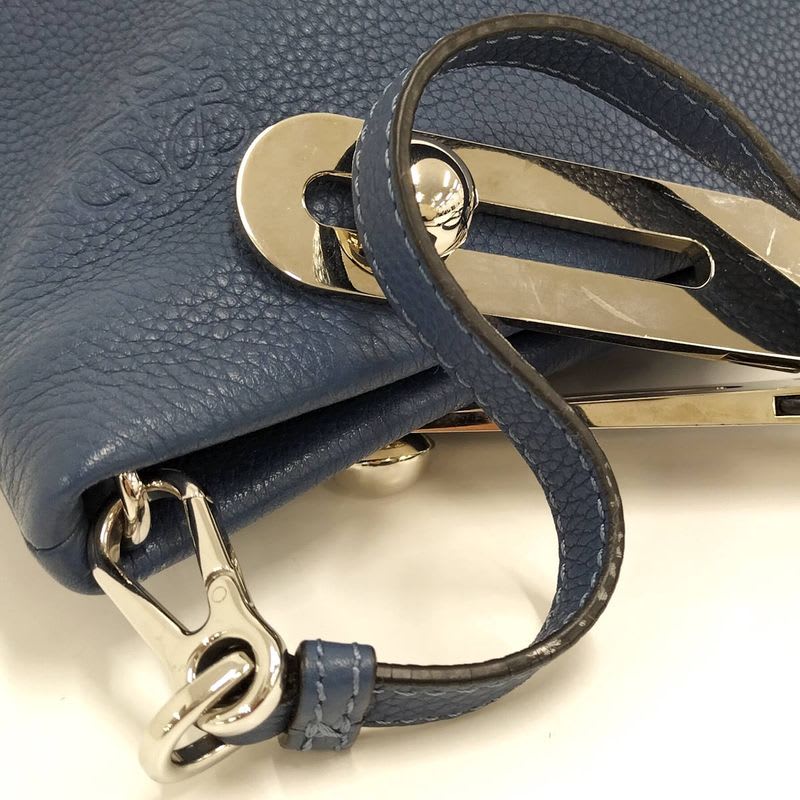 Loewe Missy 2-Way Shoulder Bag Leather Blue — view 8